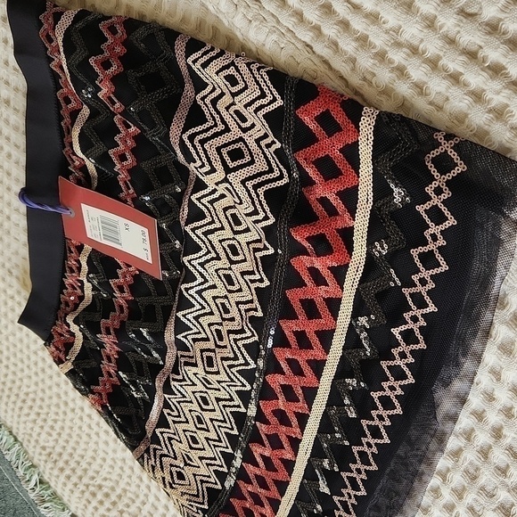 Chelsea & Violet mini skirt sequence Nordstrom Party Glam  Christmas Dinner - Picture 3 of 6